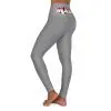 Women's High Waisted Yoga Leggings (Grey) - Image 3