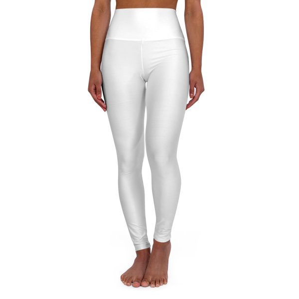 Women's High Waisted Yoga Leggings (White)