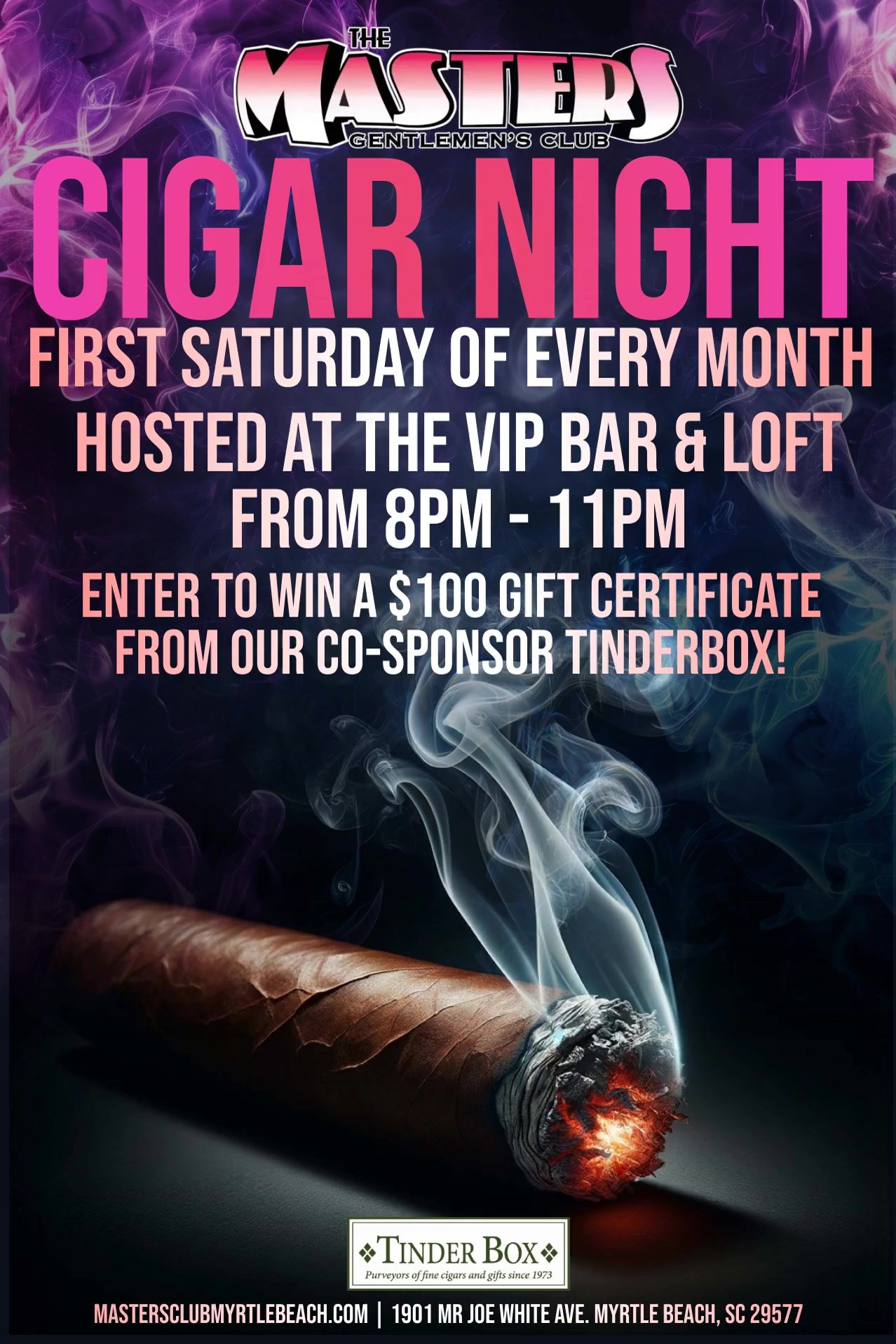 Cigar Night at MASTERS Strip Club